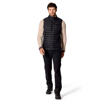 Rab Microlight Vest 男 輕量防風羽絨立領背心 黑色 QDB96