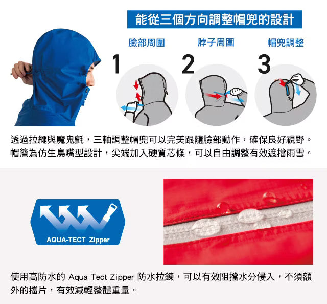 Montbell THUNDER PASS 男款 雨衣 透氣防水外套 黑色 1128635