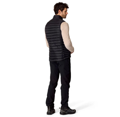 Rab Microlight Vest 男 輕量防風羽絨立領背心 黑色 QDB96