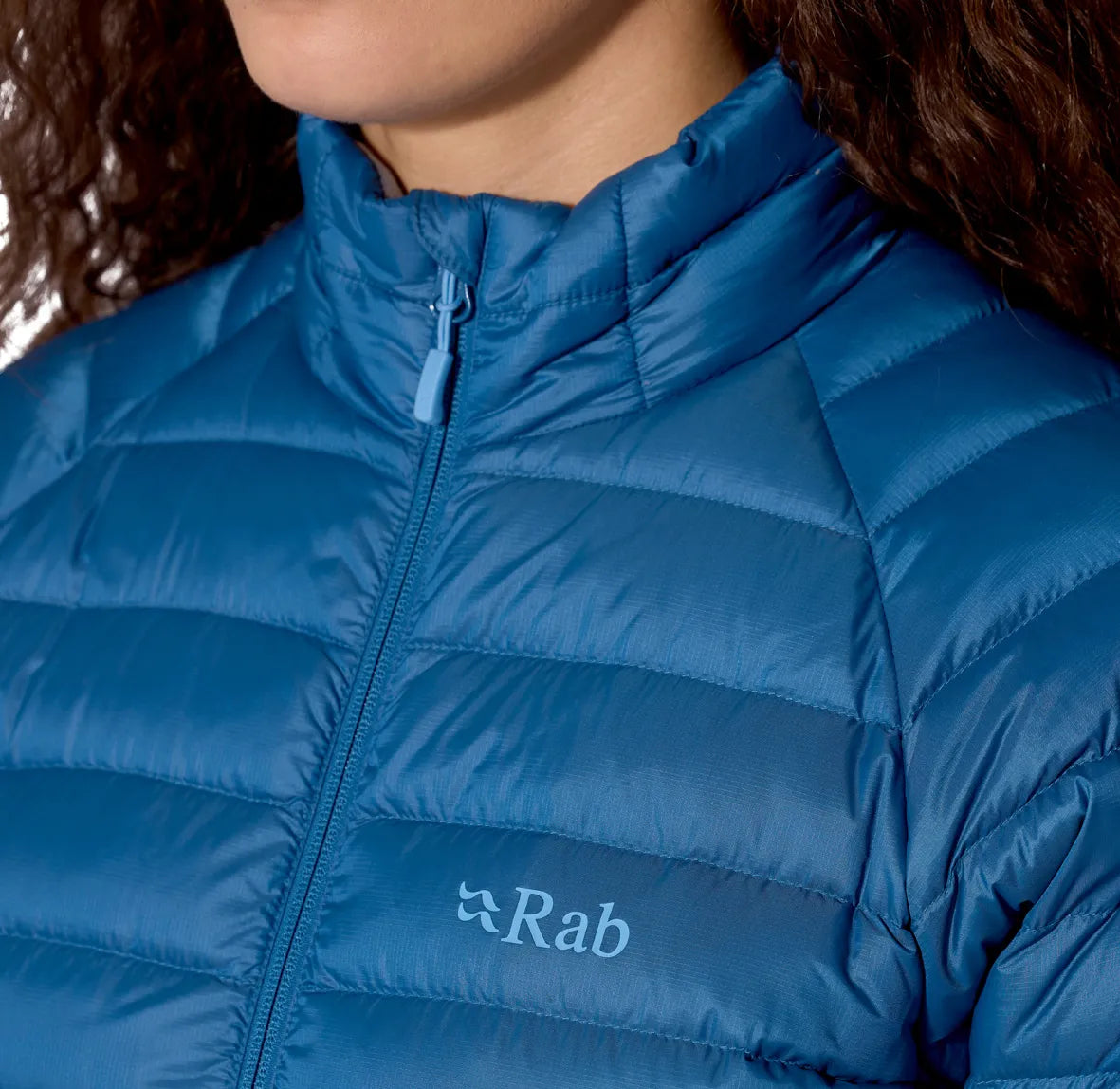 Rab Microlight Jacket 女 輕量防風羽絨立領外套 黑色 QDB95