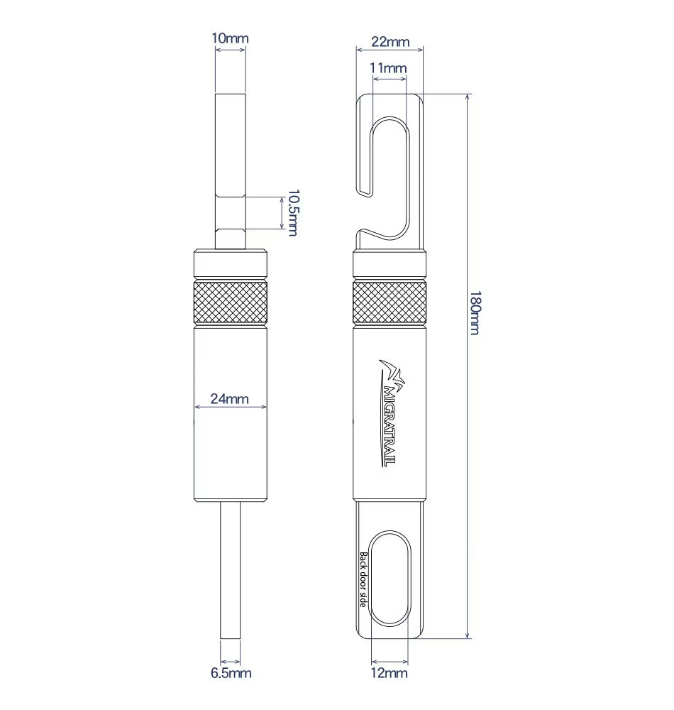 MigraTrail Back Door Hook 尾門掛勾 MT62-1001