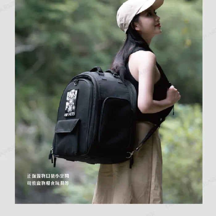 ProKamping領航家 寵物戶外多功能背包 PK-PTB01BK