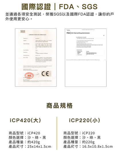 iO 長效冰磚 iCP220 iCP420 FDA、SGS認證 ICP-220、ICP-420