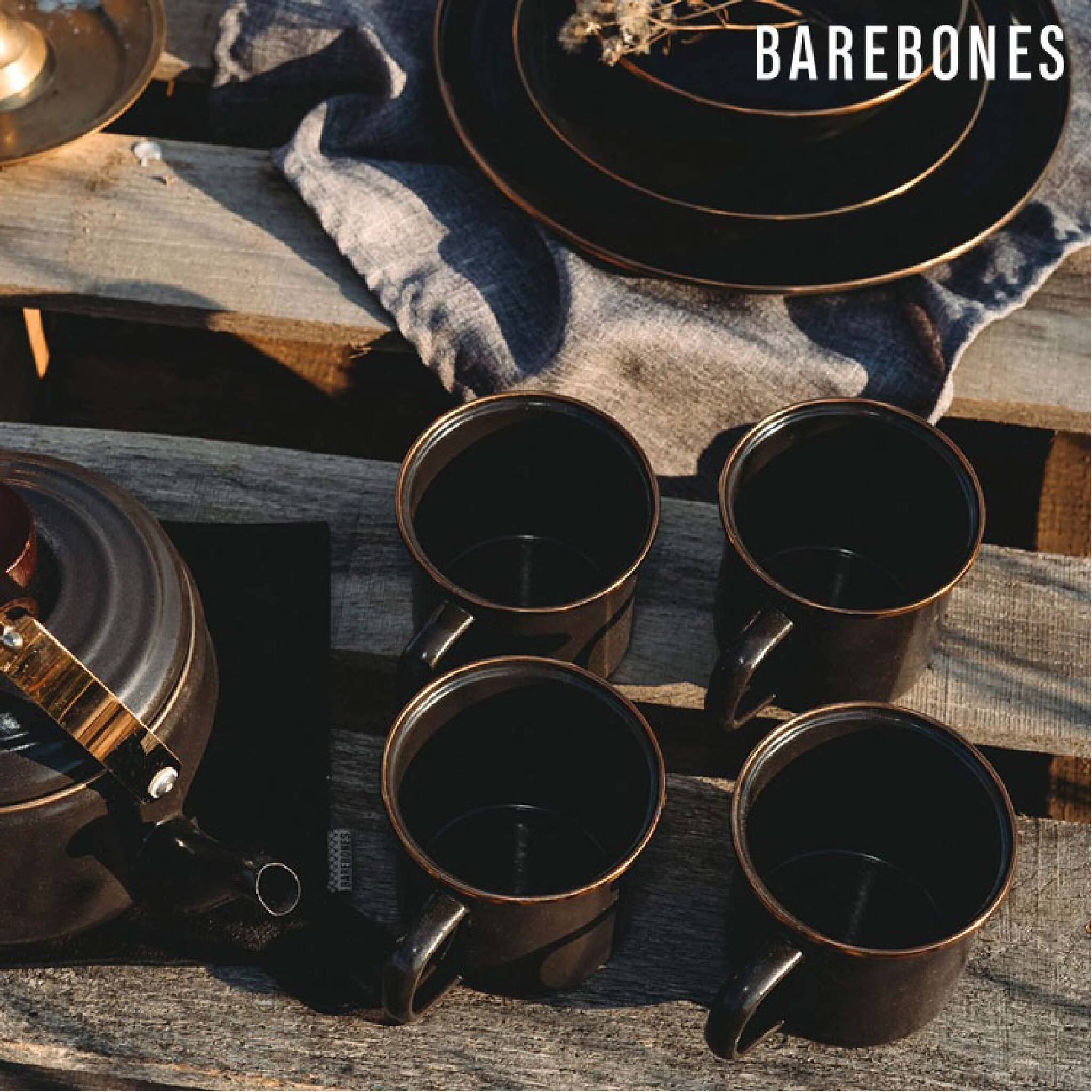 Barebones 琺瑯杯組 兩入一組 炭灰色 CKW-343