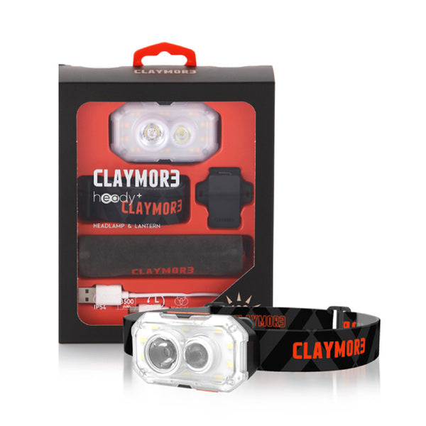 CLAYMORE Heady+ 充電頭燈 黑 CLC-470BK