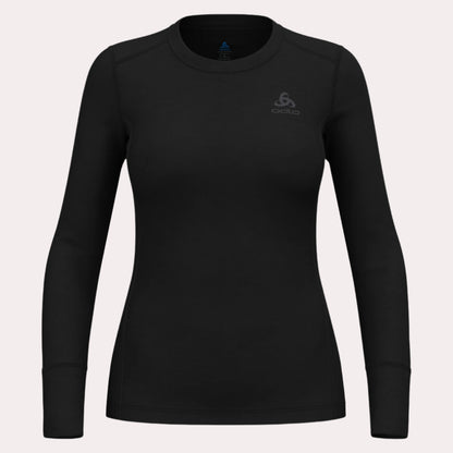 ODLO 瑞士 111601-15000 女 MERINO 200 美麗諾羊毛圓領上衣