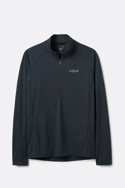 RAB Sonic LS Zip 長袖 輕量 抗臭 立領 半拉鍊 排汗衣 男款 QCC53
