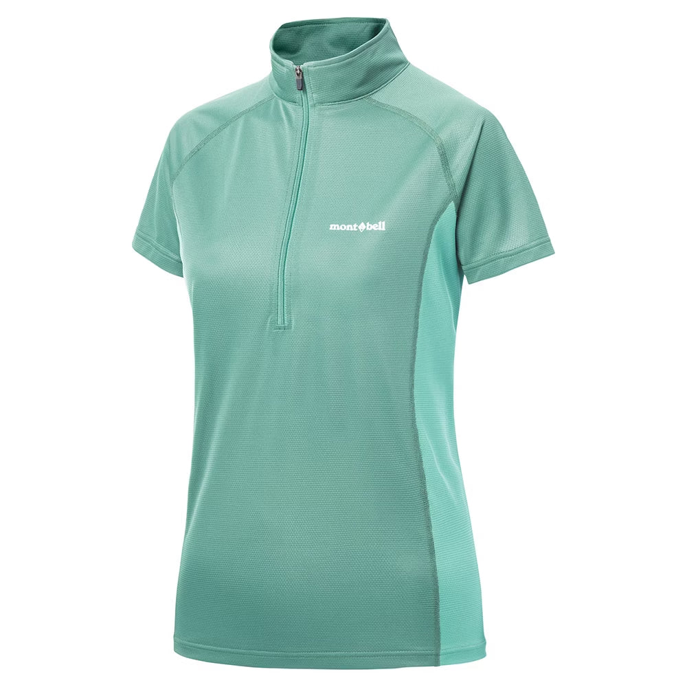 Montbell COOL S/S ZIP 女款 短袖半門襟 排汗衫 1114634