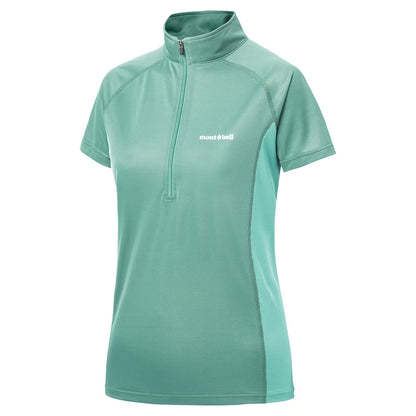 Montbell COOL S/S ZIP 女款 短袖半門襟 排汗衫 1114634