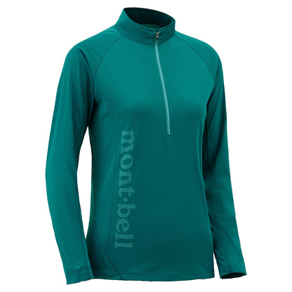 Montbell COOL LIGHT ZIP 女 長袖半門襟 排汗衫 1114455
