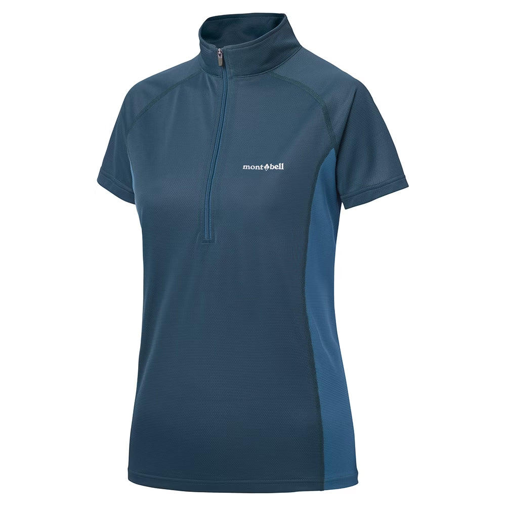 Montbell COOL S/S ZIP 女款 短袖半門襟 排汗衫 1114634