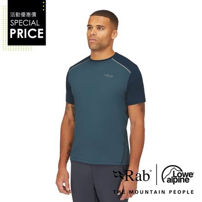 RAB Force Tee 男 圓領短袖透氣排汗衣 QBL05