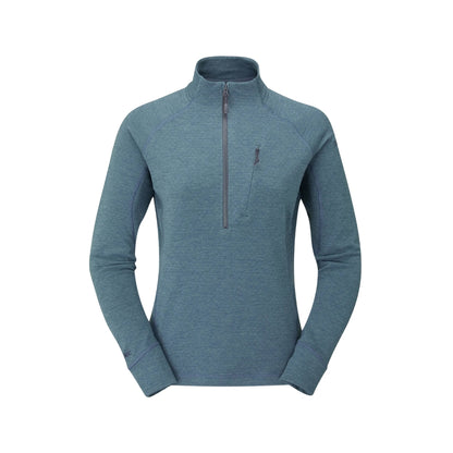 RAB Nexus Pull-On 女 透氣保暖刷毛 半拉鍊排汗衣 QFF75