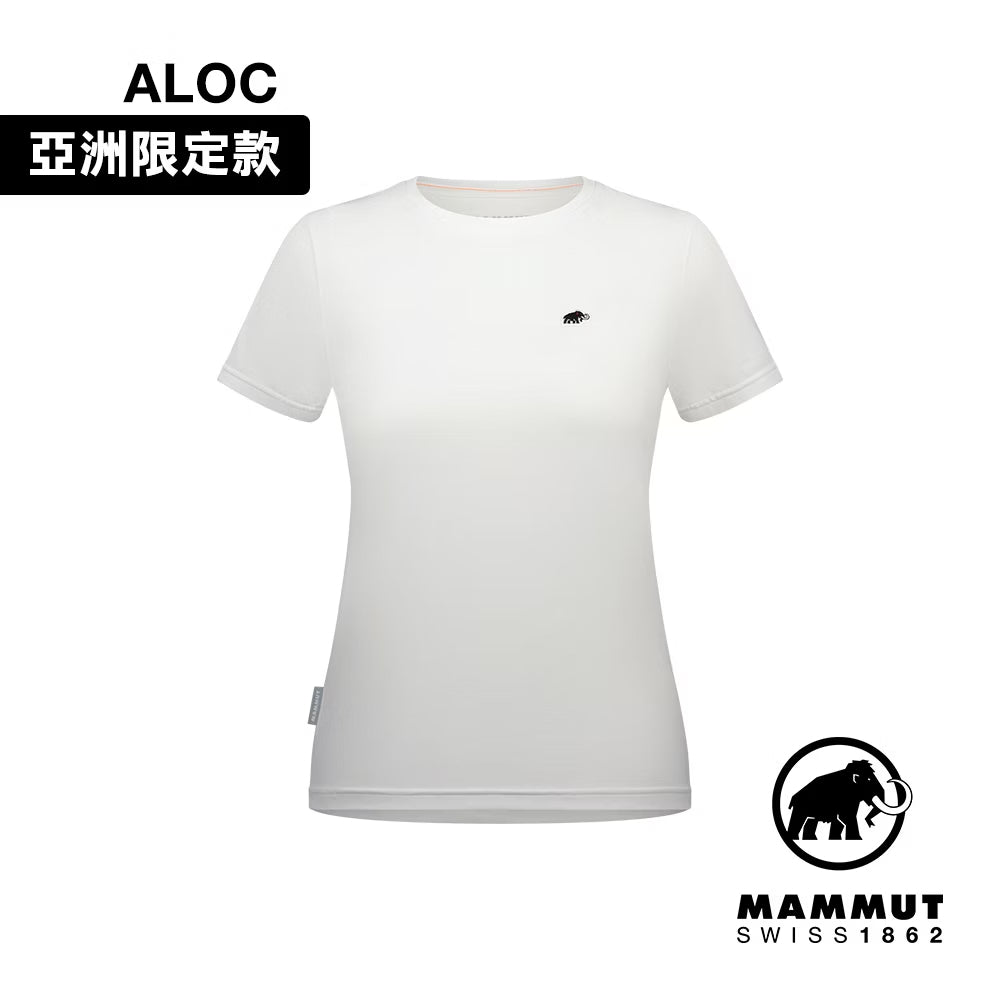 Mammut 長毛象 Essential AF 女 防曬布章LOGO短袖T恤 排汗衫 1017-05090