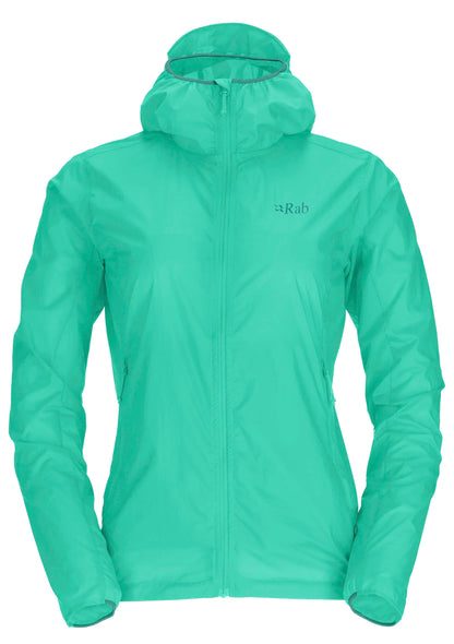 Rab Vital Hoody 女 輕量防風防潑水 連帽外套 孔雀綠 QWS50