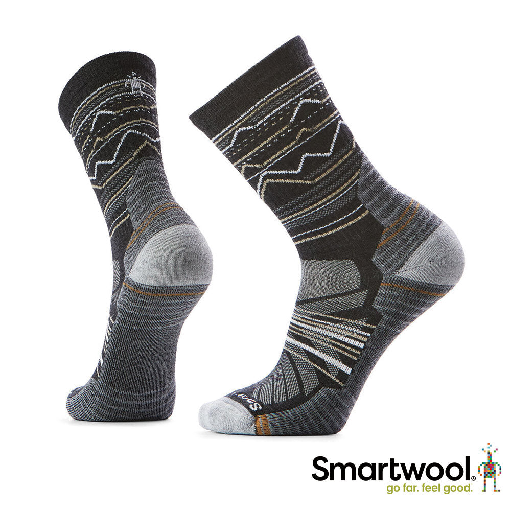 Smartwool 機能 全輕量減震 羊毛襪 山領印花 淺灰 SW001615E27