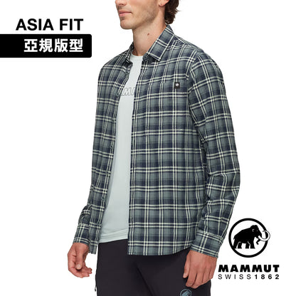 Mammut 男 Trovat Summer AF 棉麻混紡長袖格紋襯衫 1015-01600