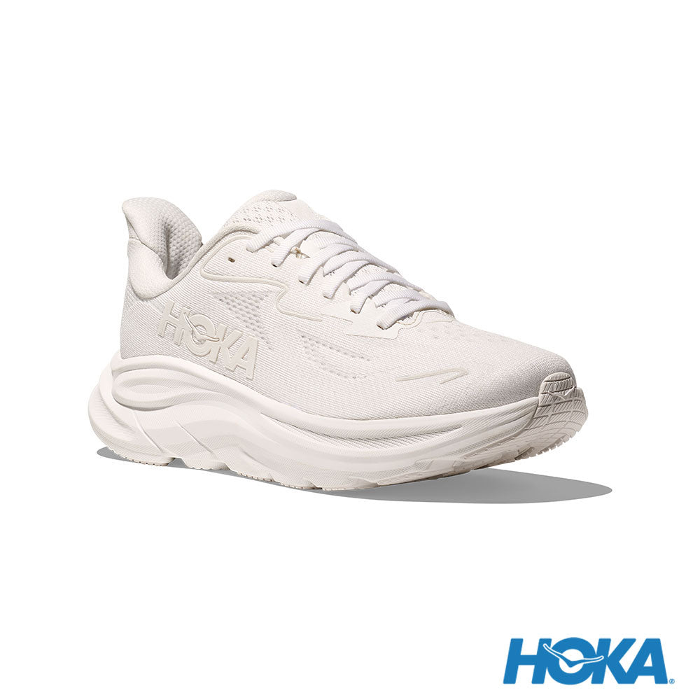 HOKA 男 Clifton 10 寬楦 路跑鞋 白/白 1162032WWH