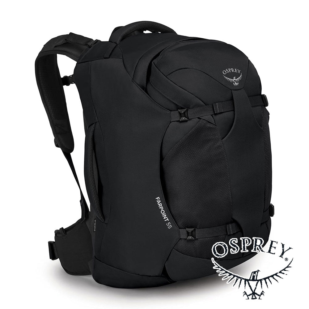 Osprey Farpoint 55 自助旅行背包 + 可拆卸的小背包 黑 OS 10003321