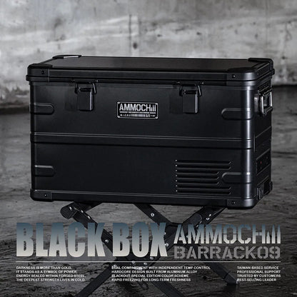 BARRACK09 AMMOCHILL 35L 雙槽雙溫控 車載行動冰箱 黑 BA050009