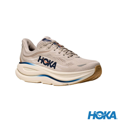 HOKA Bondi 9 男 寬楦 路跑鞋 泥灰/淺灰 1162013SCCG