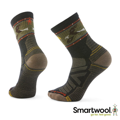 SmartWool 男 機能戶外 全輕量減震 中筒襪 Soaring 炭黑色 SW002737003