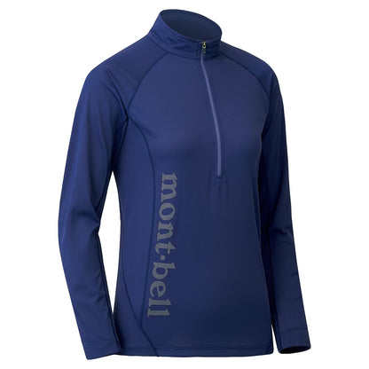 Montbell COOL LIGHT ZIP 女 長袖半門襟 排汗衫 1114455