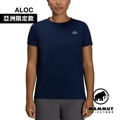 Mammut 長毛象 Essential AF 女 防曬布章LOGO短袖T恤 排汗衫 1017-05090