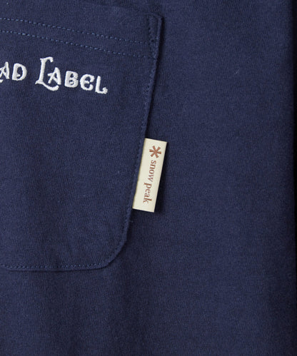 SnowPeak Trad Label Cast 輕量 T-Shirt 靛藍色