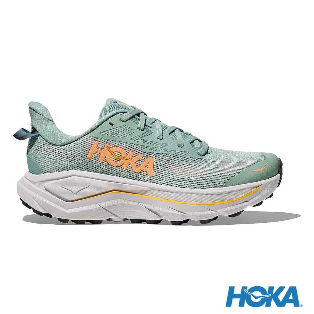 HOKA Challenger 8 女 寬楦 越野鞋 健行鞋 翡翠綠/宇宙灰 1168719JDC