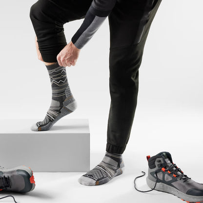 Smartwool 機能 全輕量減震 羊毛襪 山領印花 淺灰 SW001615E27