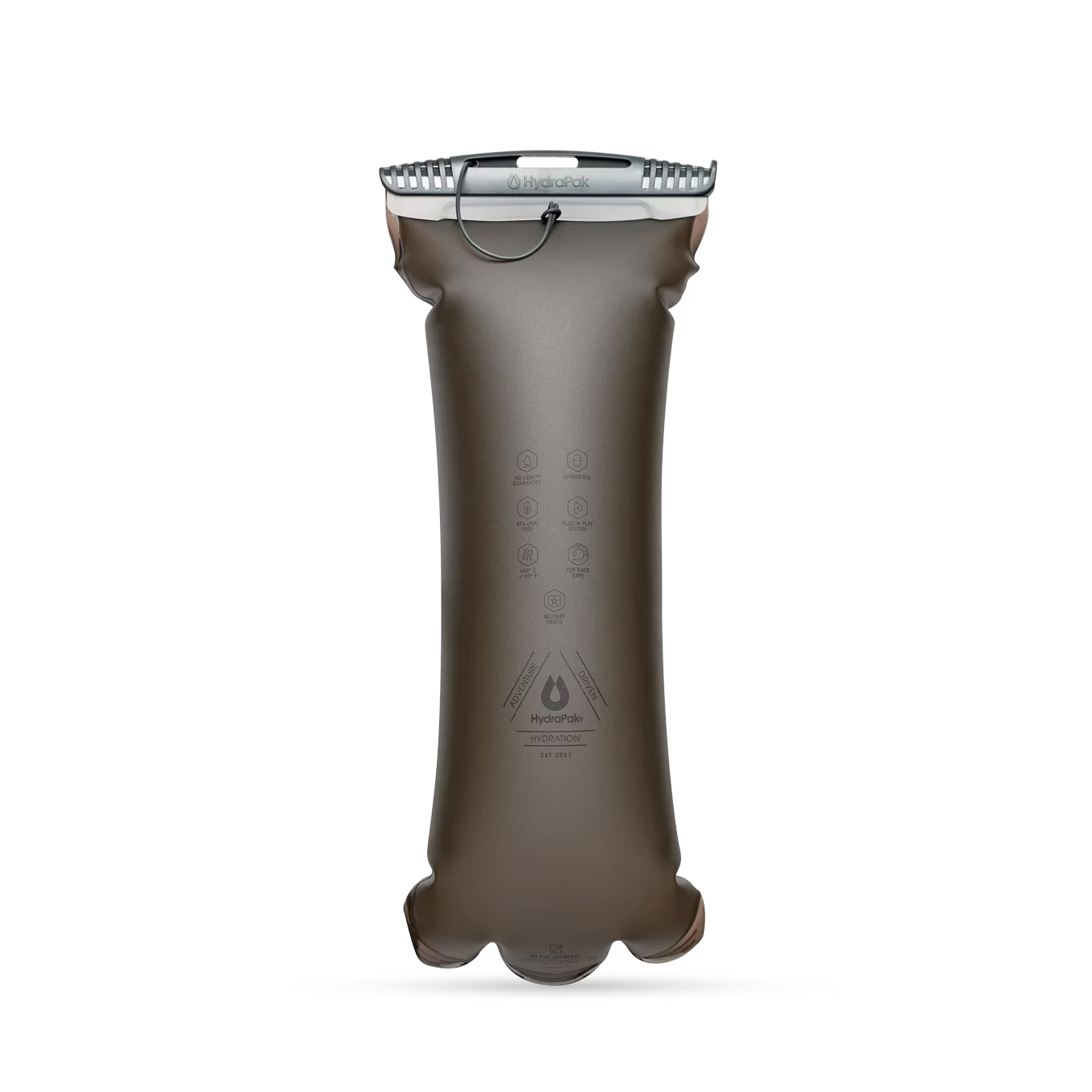 HydraPak Force 3L 可翻洗隔熱背包水袋/吸管水袋 遠古灰 A523