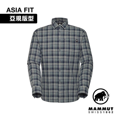 Mammut 男 Trovat Summer AF 棉麻混紡長袖格紋襯衫 1015-01600