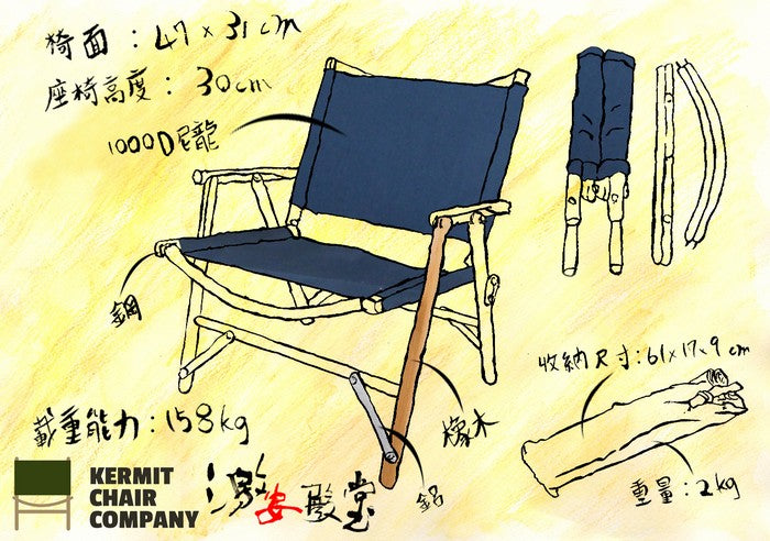 Kermit 克米特椅 白橡木 (海軍藍)