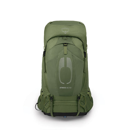 OSPREY Atmos AG 50 男 網架輕量登山後背包 神話綠 10004007