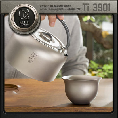 Keith 鈦燒水壺 1000ml Ti3901