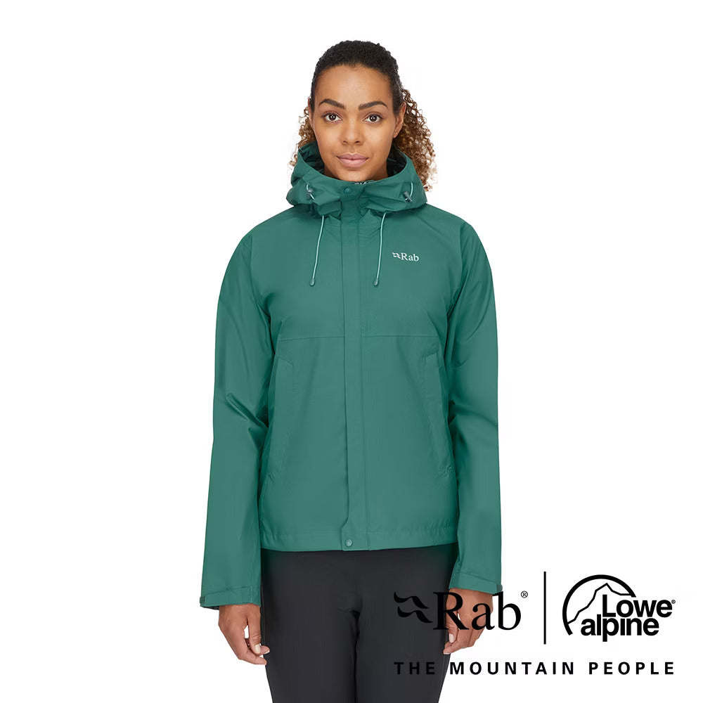 RAB Downpour Eco Jacket 輕量防風防水連帽外套 女款 #QWG83