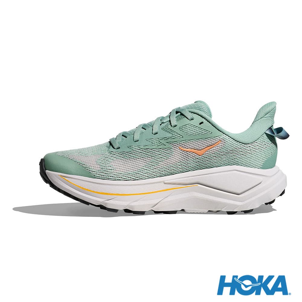 HOKA Challenger 8 女 寬楦 越野鞋 健行鞋 翡翠綠/宇宙灰 1168719JDC