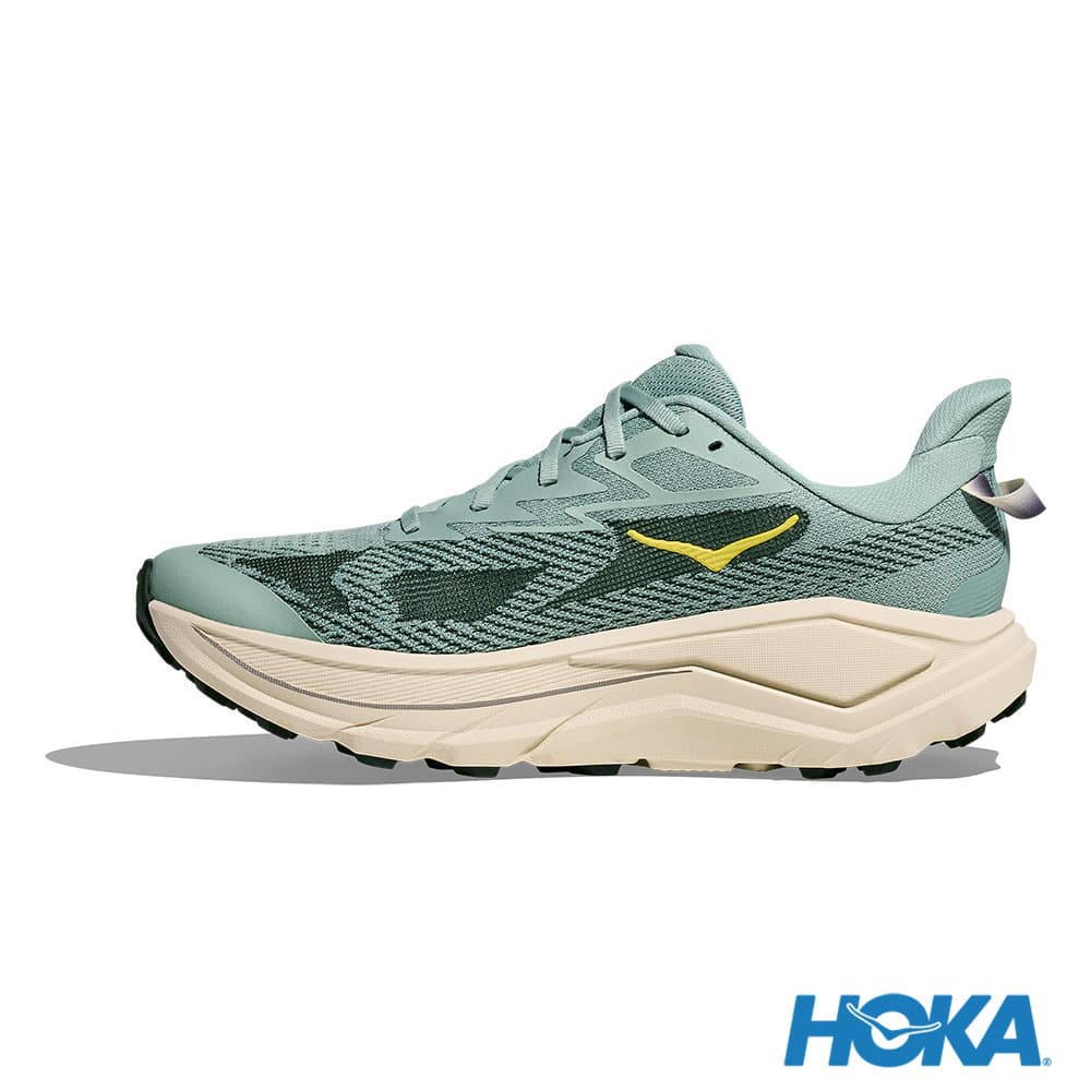 HOKA Challenger 8 男 寬楦 越野鞋 翡翠綠/松露鹽白 1168718JDT