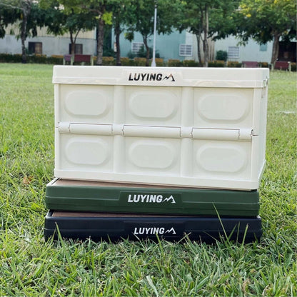 【台灣 LUYING】 百變收納箱 (含桌板) 沙色 LY-D001-D 福利品