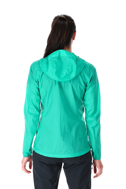 Rab Vital Hoody 女 輕量防風防潑水 連帽外套 孔雀綠 QWS50