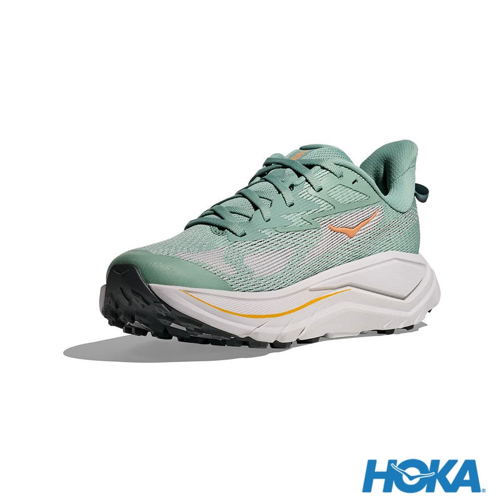 HOKA Challenger 8 女 寬楦 越野鞋 健行鞋 翡翠綠/宇宙灰 1168719JDC