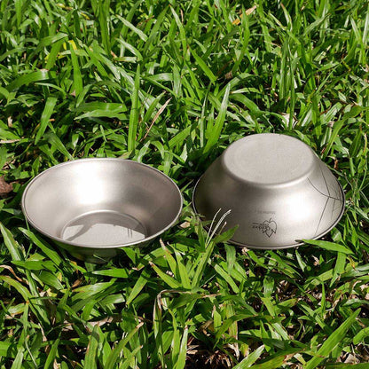 Outdoorbase 野夫炊煙 單層純鈦野炊盤 600ml /800ml OB27425