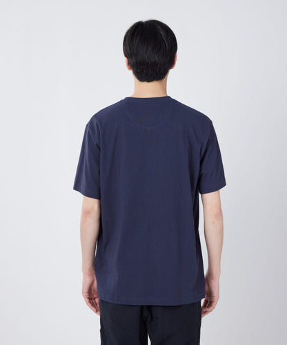 SnowPeak Trad Label Cast 輕量 T-Shirt 靛藍色