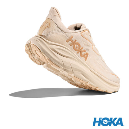 HOKA Clifton 10 女 D寬楦型 路跑鞋 香草白/樺木 1162050VCH