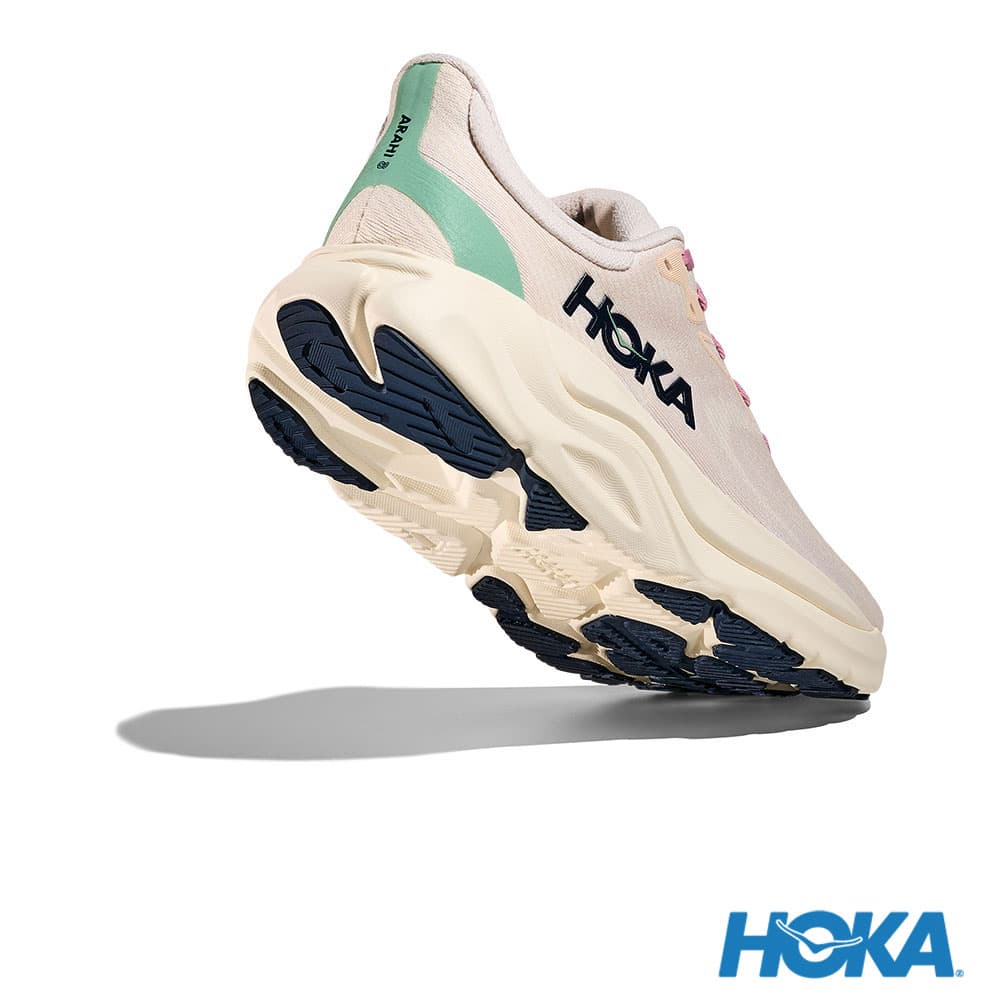 HOKA Arahi 8 女 寬楦 路跑鞋 奶油色/大理石白 1168711RCRM