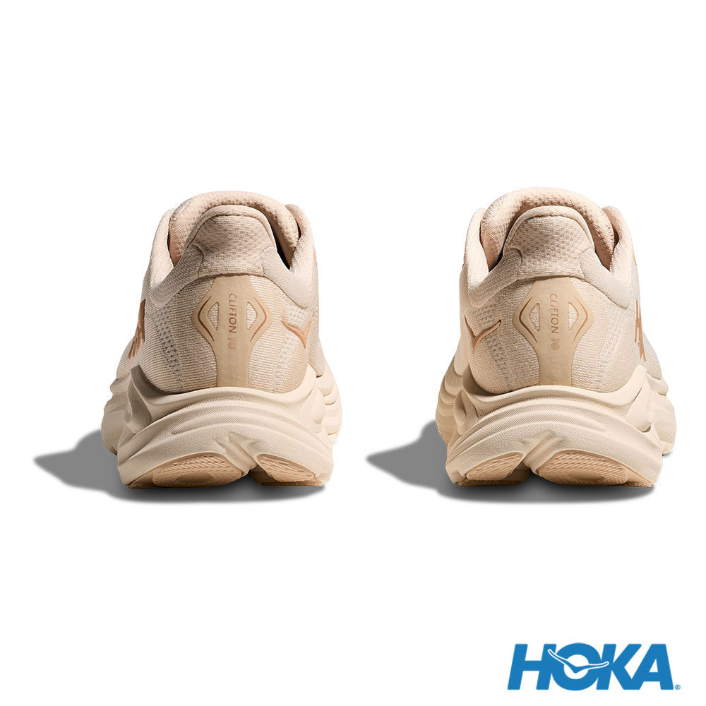 HOKA Clifton 10 女 D寬楦型 路跑鞋 香草白/樺木 1162050VCH