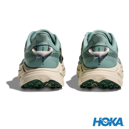 HOKA Challenger 8 男 寬楦 越野鞋 翡翠綠/松露鹽白 1168718JDT