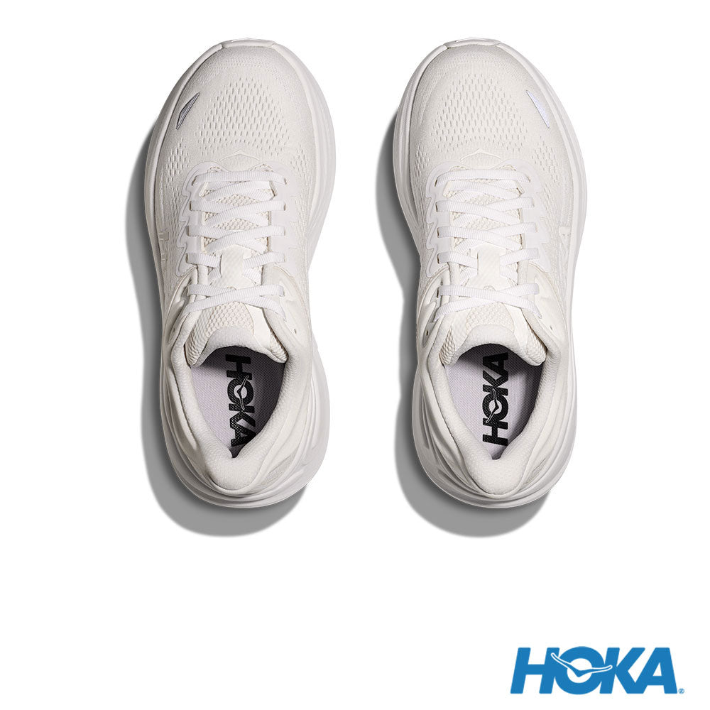 HOKA 女 Bondi 9 寬楦 路跑鞋 白/白 1162014WWH