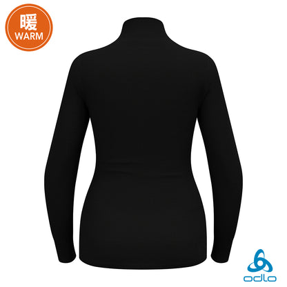 ODLO ECO 女 銀離子 保暖型 高領 長袖上衣 黑 159091-15000